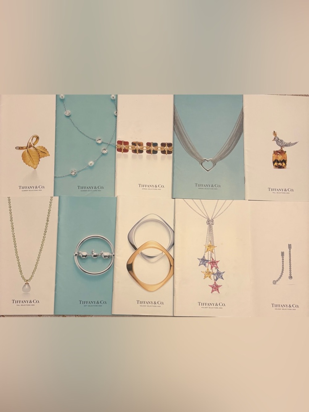 Vintage Tiffany Catalogs from 2003
Lot of 10. All in good condition.